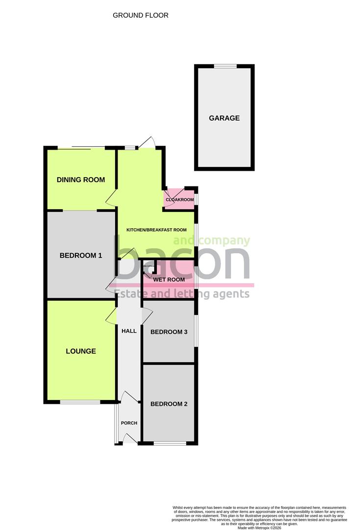Floor Plan | Bungalow - Semi Detached | Seamill Park Crescent, Worthing, West Sussex, BN11 2PN | For Sale